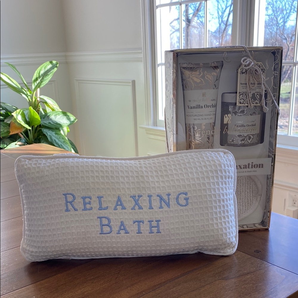 Vanilla scent Relaxation kit & Relaxing Bath Pillow